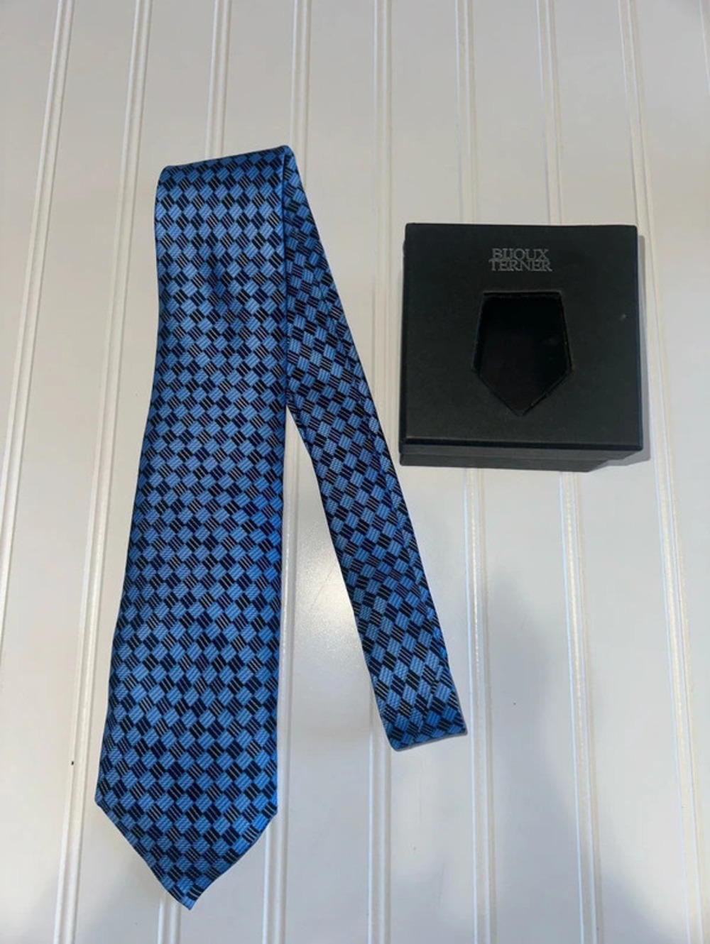 Men’s silk tie New Navy and Blue